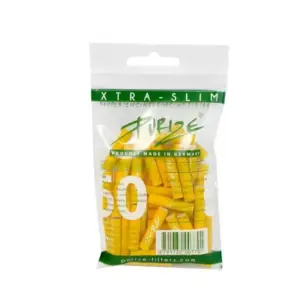 Purize Aktivkohlefilter XTRA Slim, 5,9mm Farbe Gelb - VE: 20 x 50 Filter