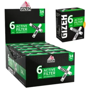 Gizeh Active Filter 6mm - VE: 10 x 34 Filter
