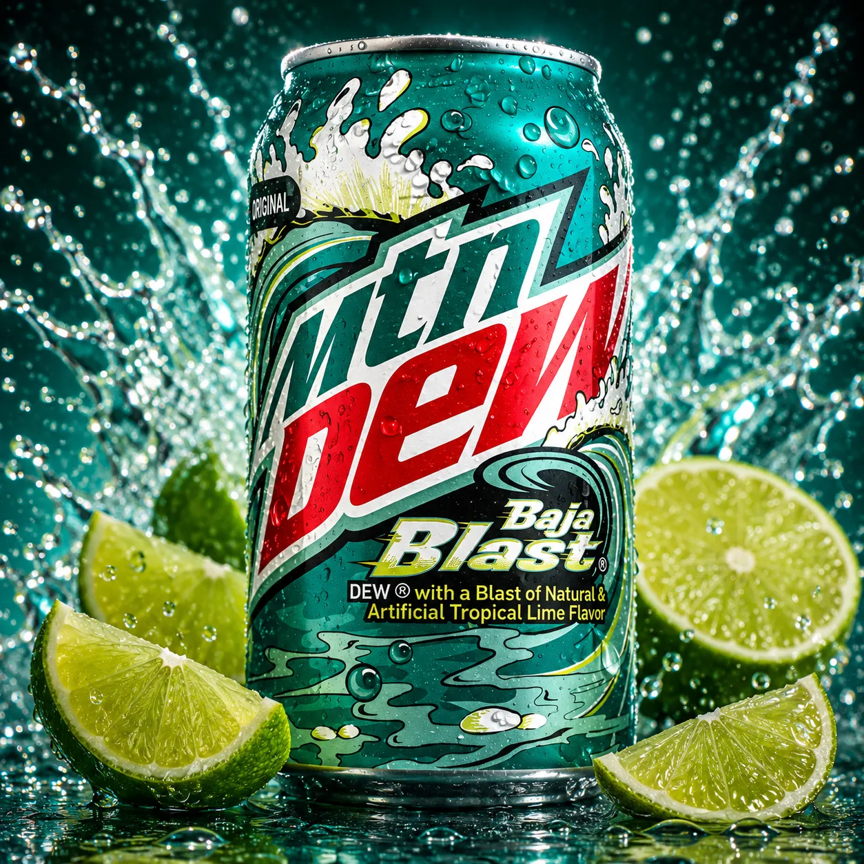 Mountain Dew - Baja Blast VE: 12 Stück a 0,355l
