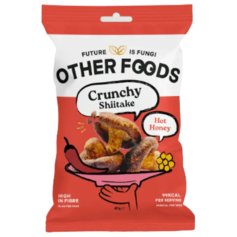 Other Foods Crunchy Shiitake Hot Honey Crispy Chips VE: 8 x 40g