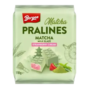 Bergen Matcha Pralines Strawberry Cream VE: 18 x 110g