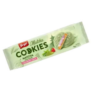 Bergen Matcha Cookies Strawberry Cream VE: 30 x 96g