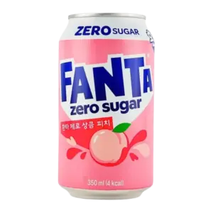 Fanta - Peach Zero Korea VE: 24 x 350ml