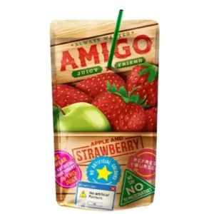 Amigo - Apple & Strawberry VE: 8 x 200ml