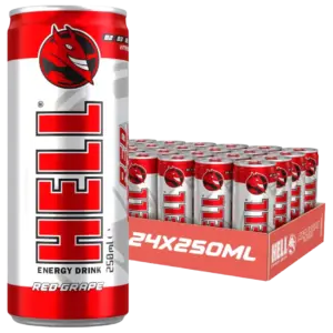 Hell Energy Drink – Red Grape VE: 24 x 250ml