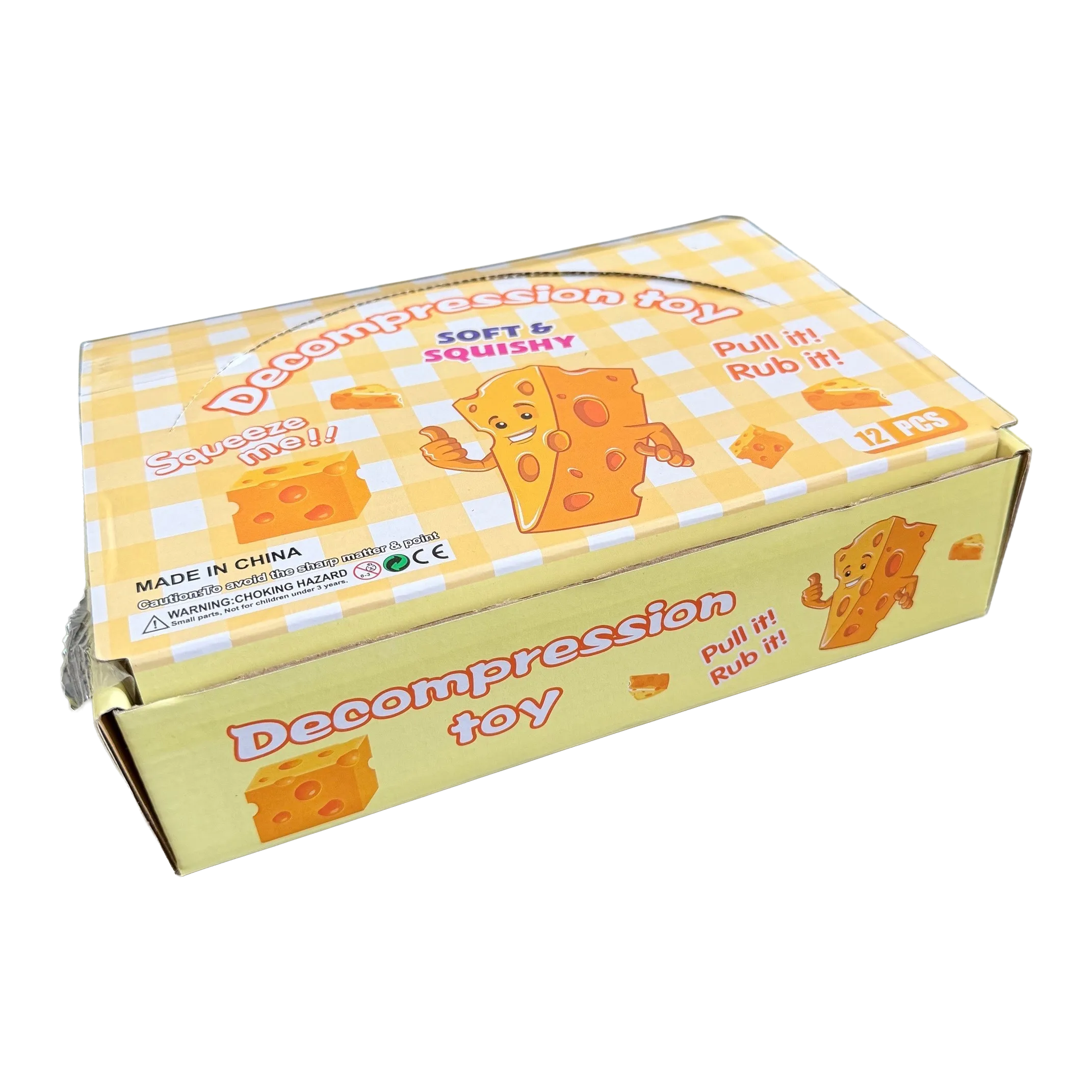 Decompression Toy Soft & Squishy Käse VE: 12 Stück – Bild 2