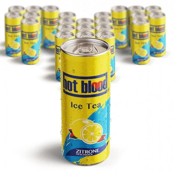 Hot Blood Ice Tea Zitrone VE: 24 Dosen a 0,33l