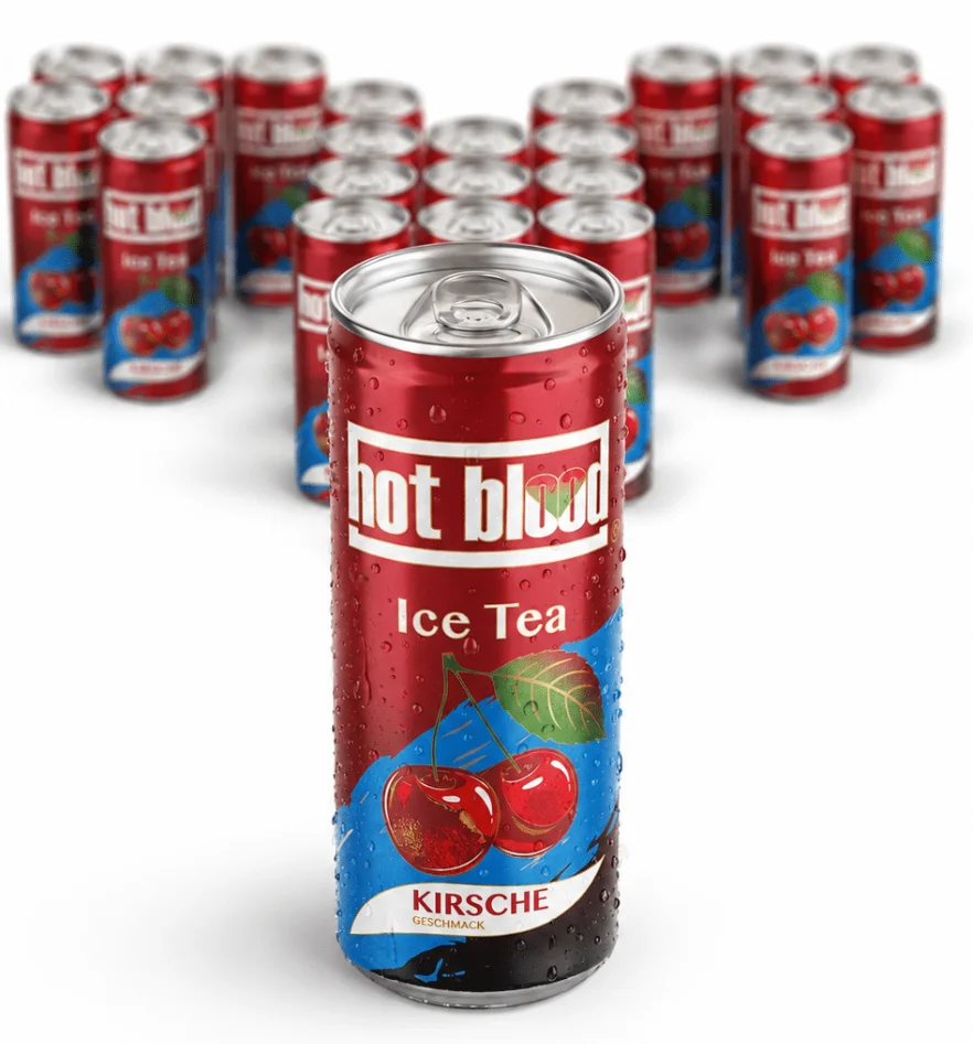 Hot Blood Ice Tea Kirsche VE: 24 Dosen a 0,33l