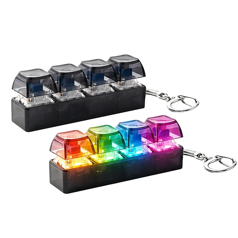 4 Tasten Mechanischer Schalter Tester Schlüsselanhänger VE: 12 Stück
