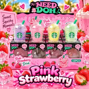 Squishy Pink Strawberry VE: 12 Stück